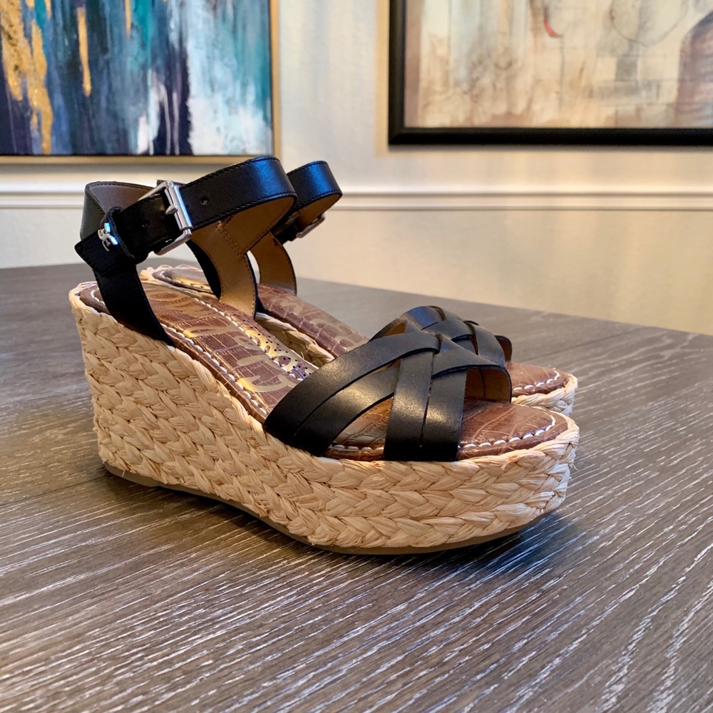 Sam Edelman Darline Woven Wedge Sandals, 7M - Picture 2 of 4